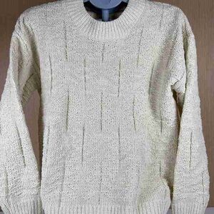 Elegant Cream Knit Sweater